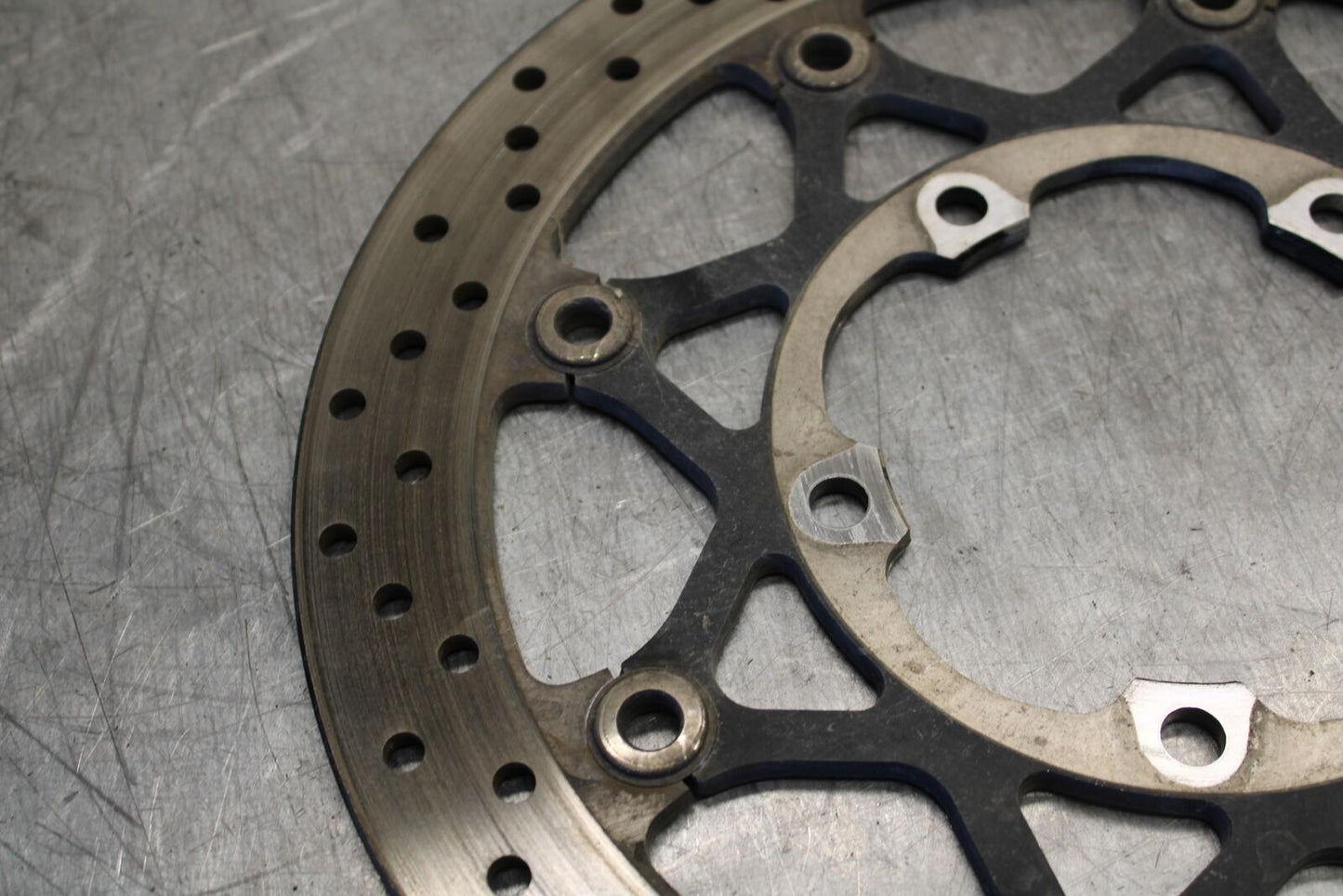 06-07 SUZUKI GSXR 600 FRONT LEFT RIGHT BRAKE ROTORS DISCS BB243