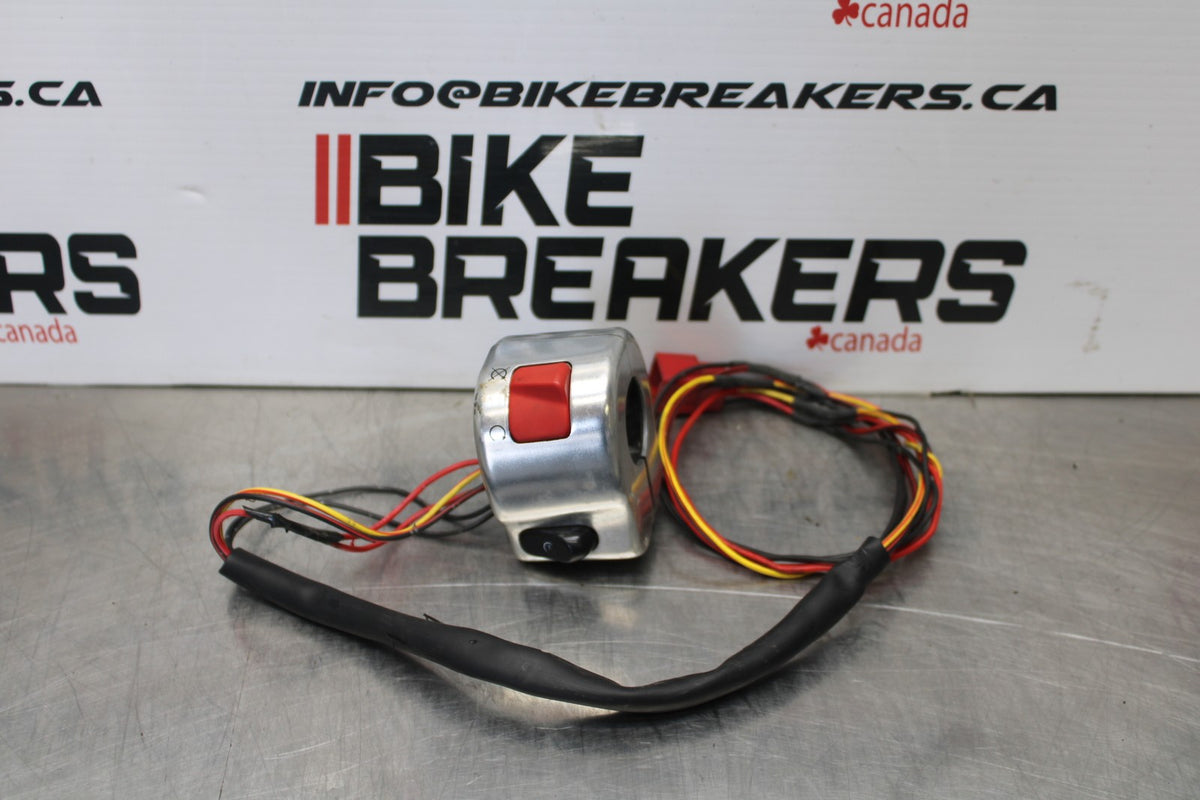 03-08 KAWASAKI VULCAN 1600 RIGHT CLIP ON HANDLE KILL OFF START SWITCH BB196