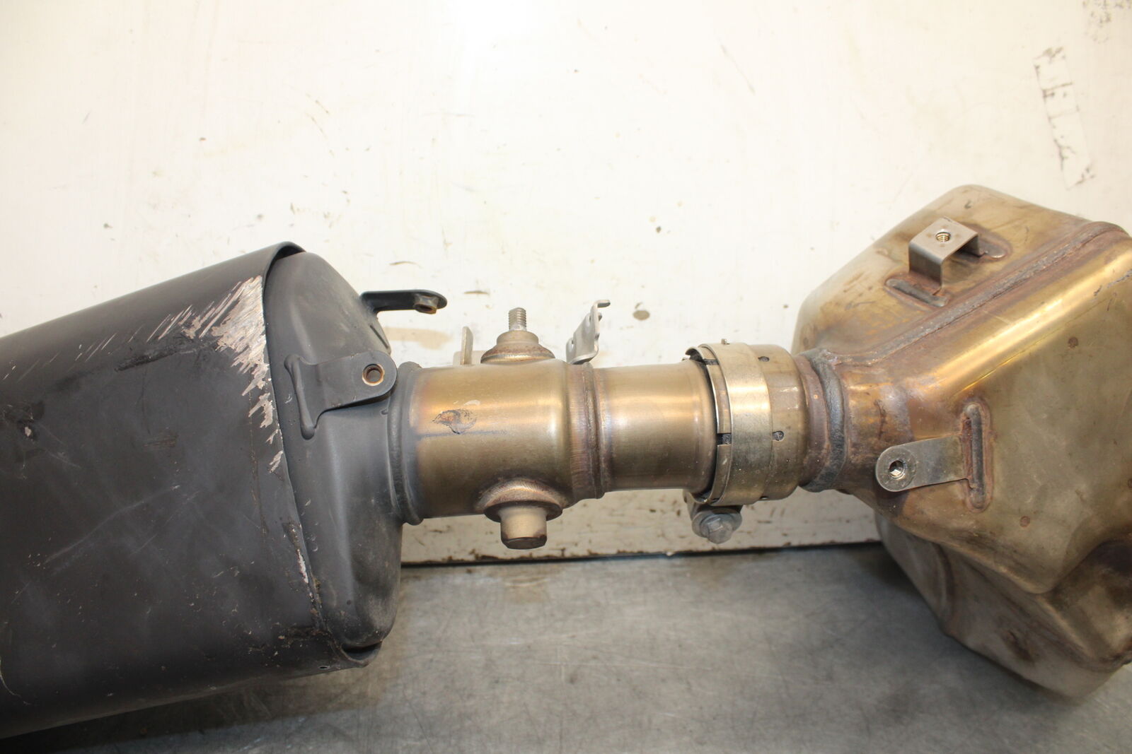 13-18 KAWASAKI NINJA ZX6R EXHAUST PIPE MUFFLER SLIP ON CAN SILENCER BB682