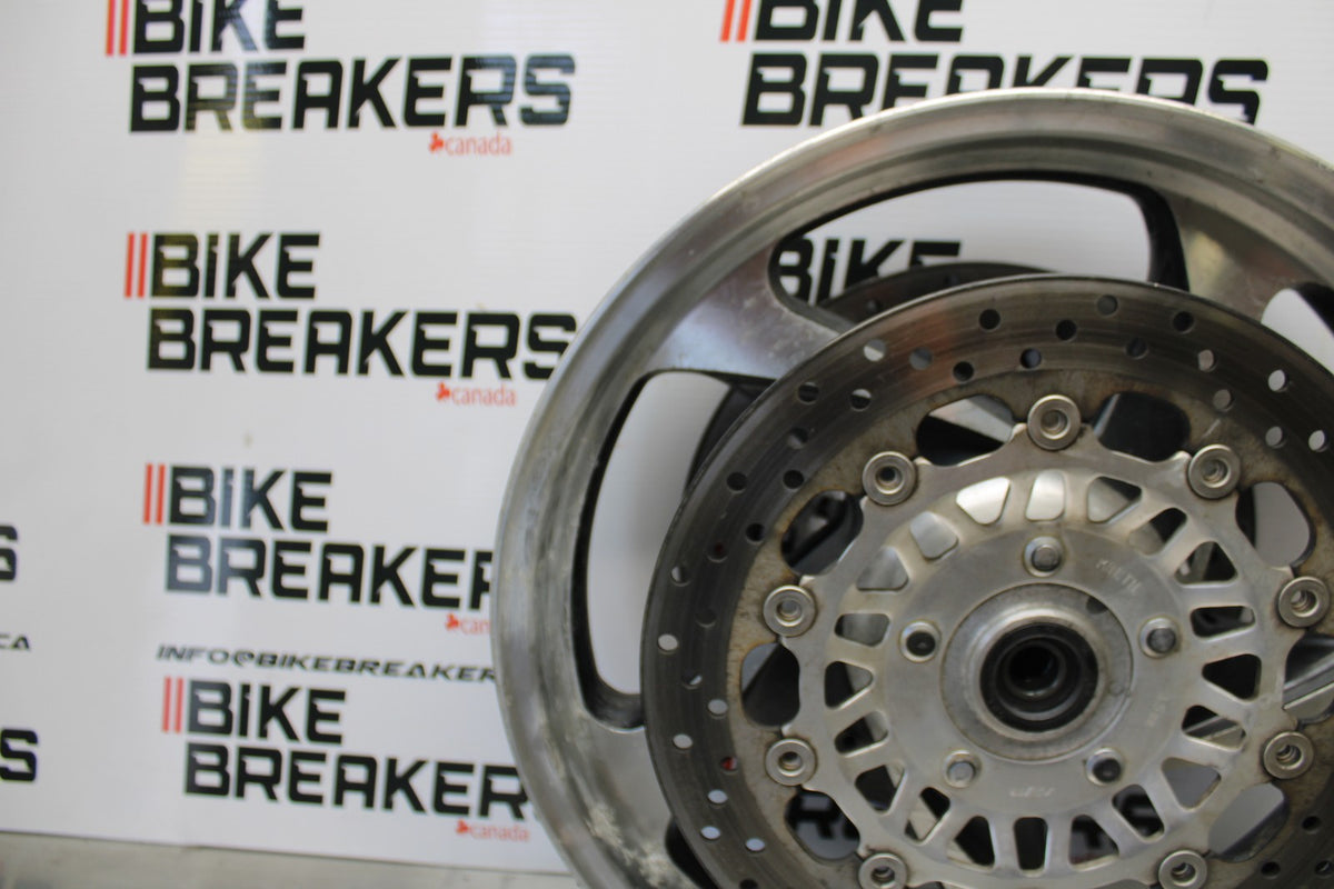 05 TRIUMPH ROCKET III FRONT WHEEL FRONT RIM & ROTORS BB186