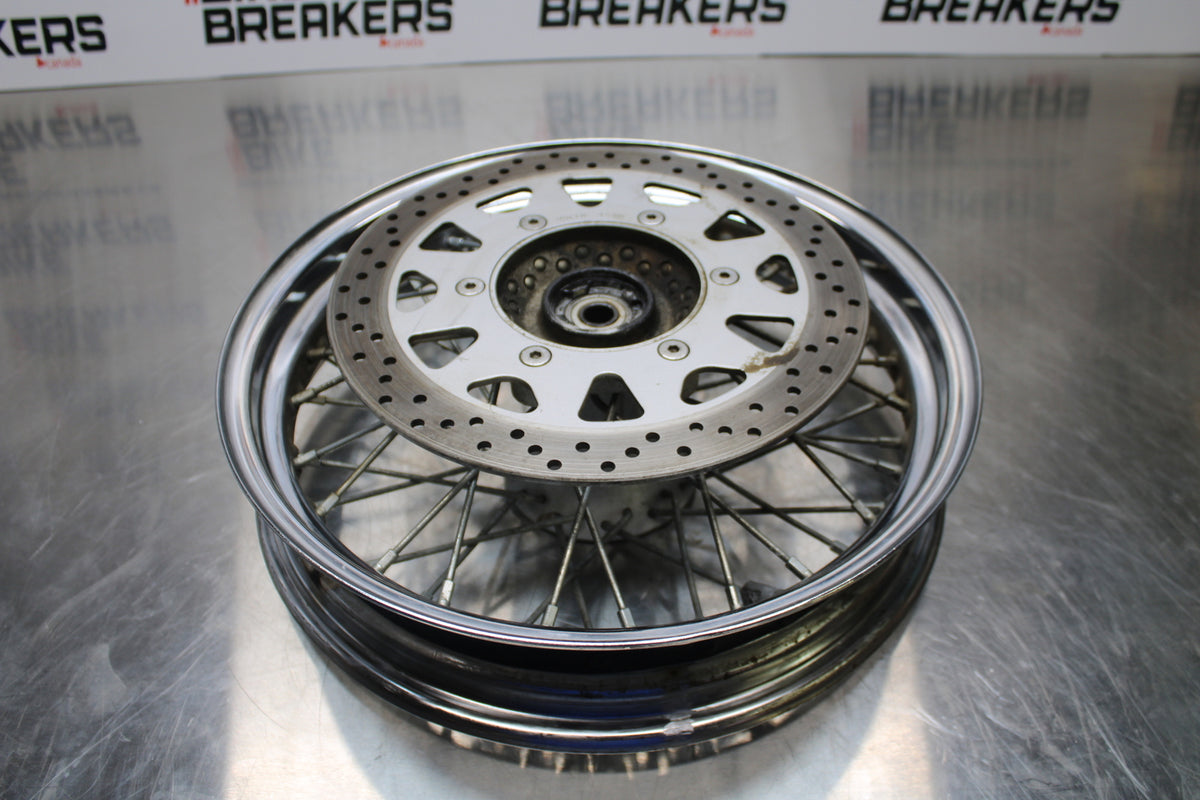 04 SUZUKI INTRUDER 800 FRONT WHEEL FRONT RIM & ROTOR BB758