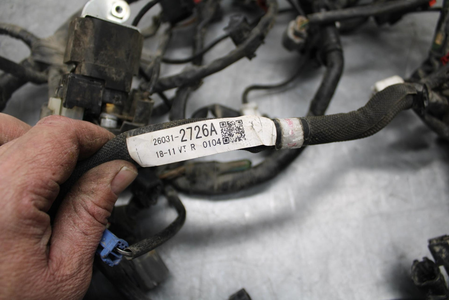 18 KAWASAKI Z 400 MAIN ENGINE WIRING HARNESS MOTOR WIRE LOOM BB469