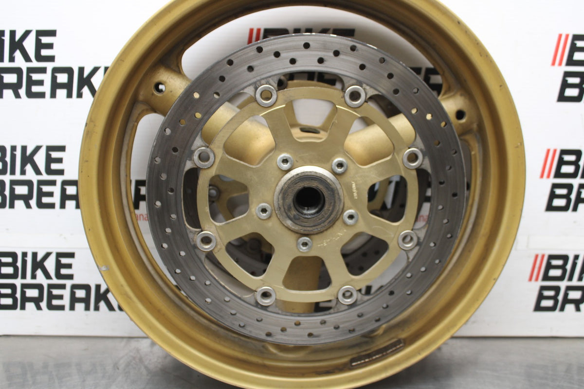 97-00 SUZUKI GSXR600 SRAD FRONT WHEEL FRONT RIM & ROTORS BB921