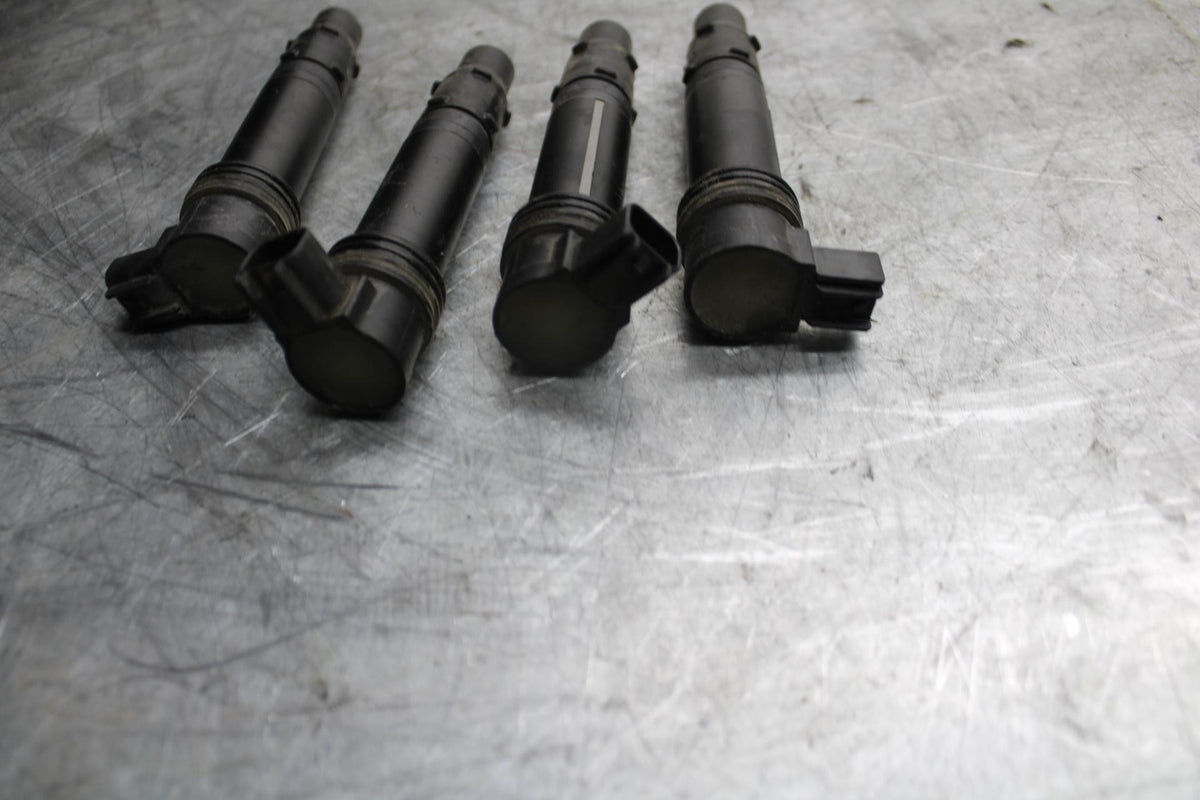 2009 Kawasaki Ninja ZX6R ZX600R IGNITION COILS COIL SPARK PLUG CAPS BB538