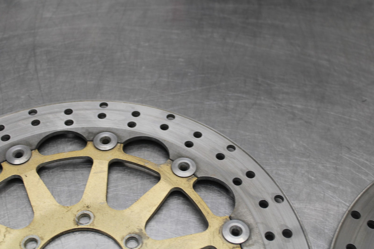 05 DUCATI SUPERSPORT 800 FRONT LEFT RIGHT BRAKE ROTORS DISCS BB913