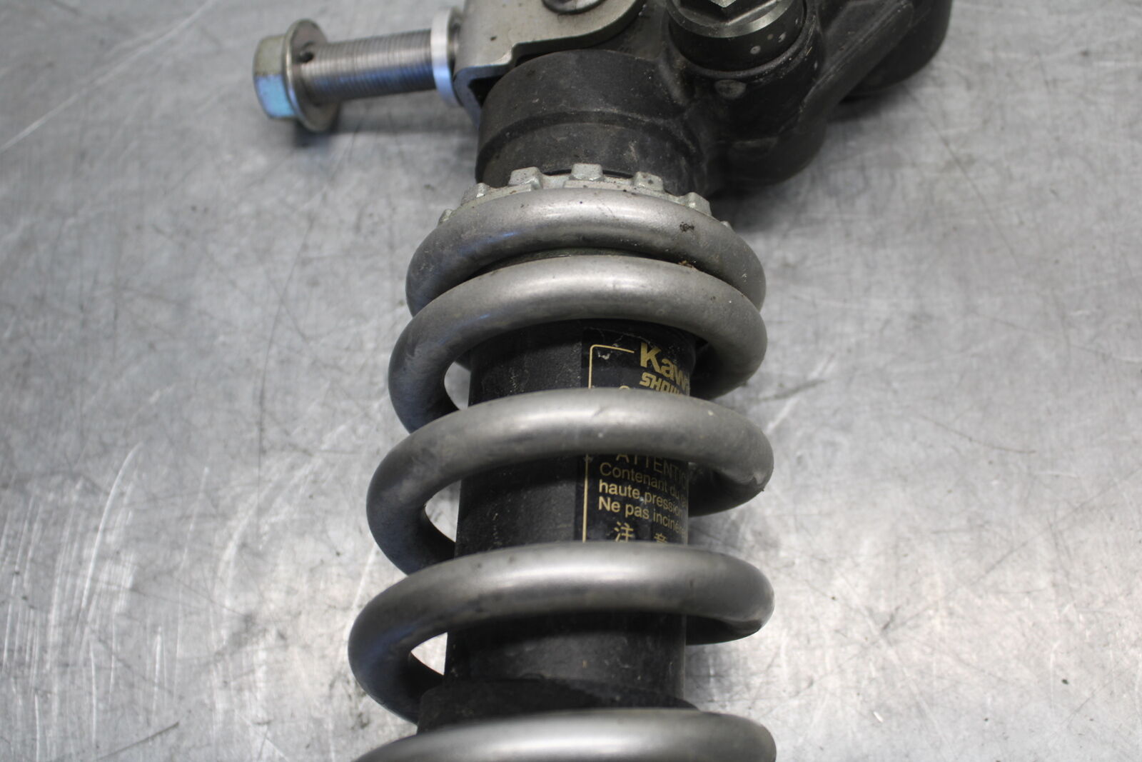 09-12 KAWASAKI NINJA ZX6R REAR BACK SHOCK SUSPENSION 45014-0250-23K  BB698