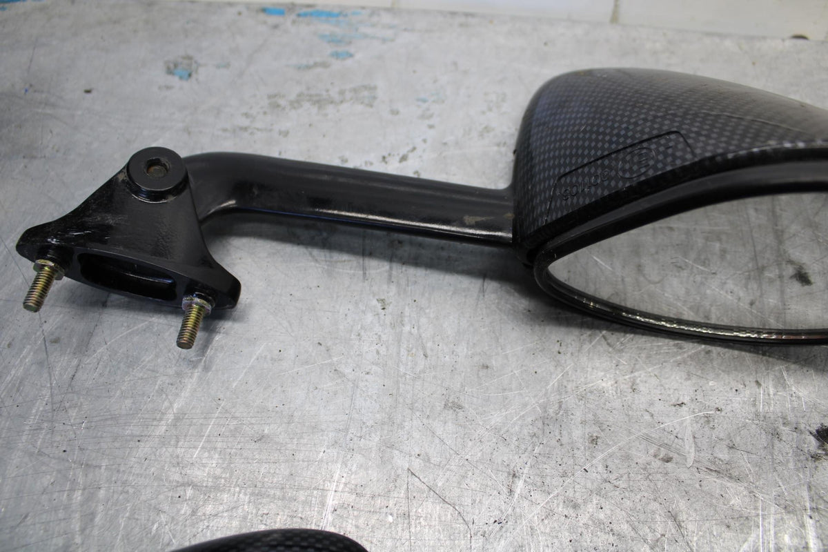 06-07 KAWASAKI NINJA ZX14R REAR VIEW MIRROR SET PAIR MIRRORS bb433