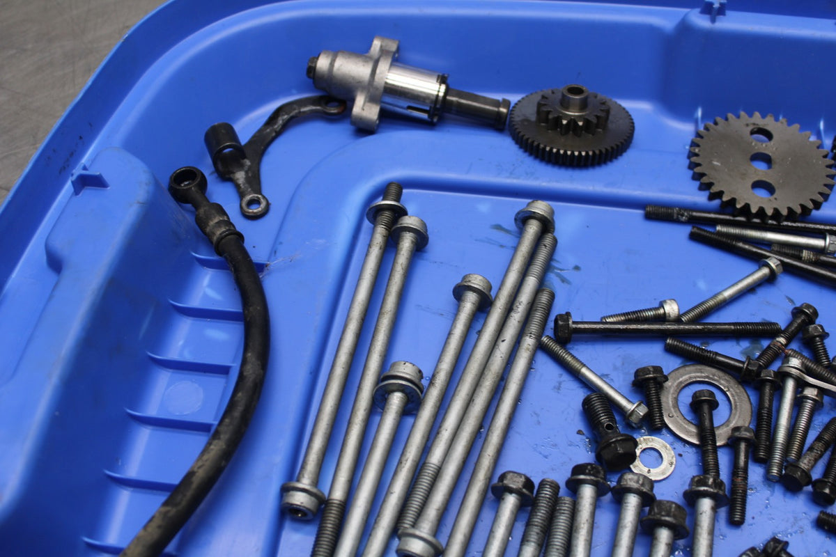 09 KAWASAKI NINJA 250R ENGINE BOLTS HARDWARE MOTOR SCREWS LEFTOVERS BB824