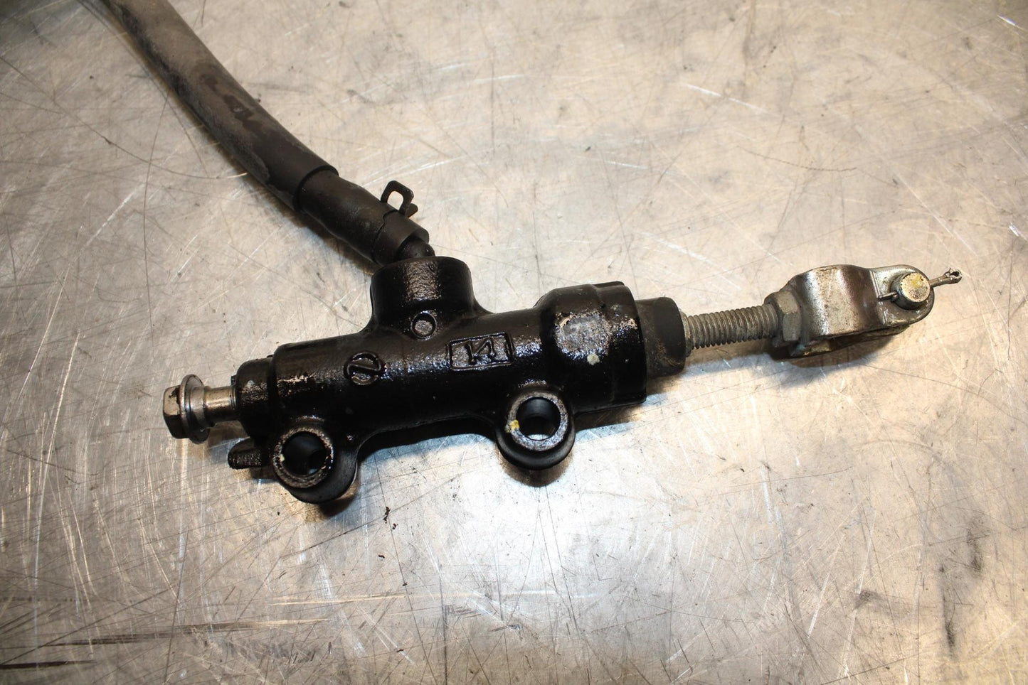 17 KAWASAKI VERSYS_X 300 REAR BACK BRAKE MASTER CYLINDER W RESERVOIR BB504