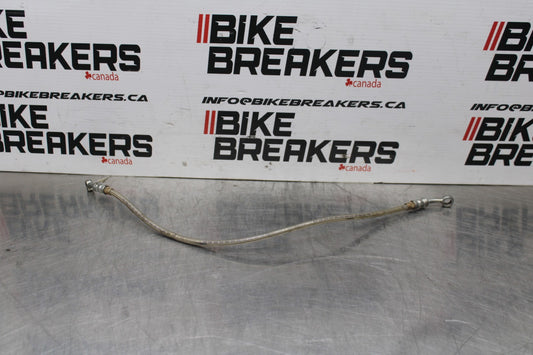 08-16 YAMAHA YZF R6 BRAIDED REAR BACK BRAKE HOSE FLUID LINE BB798