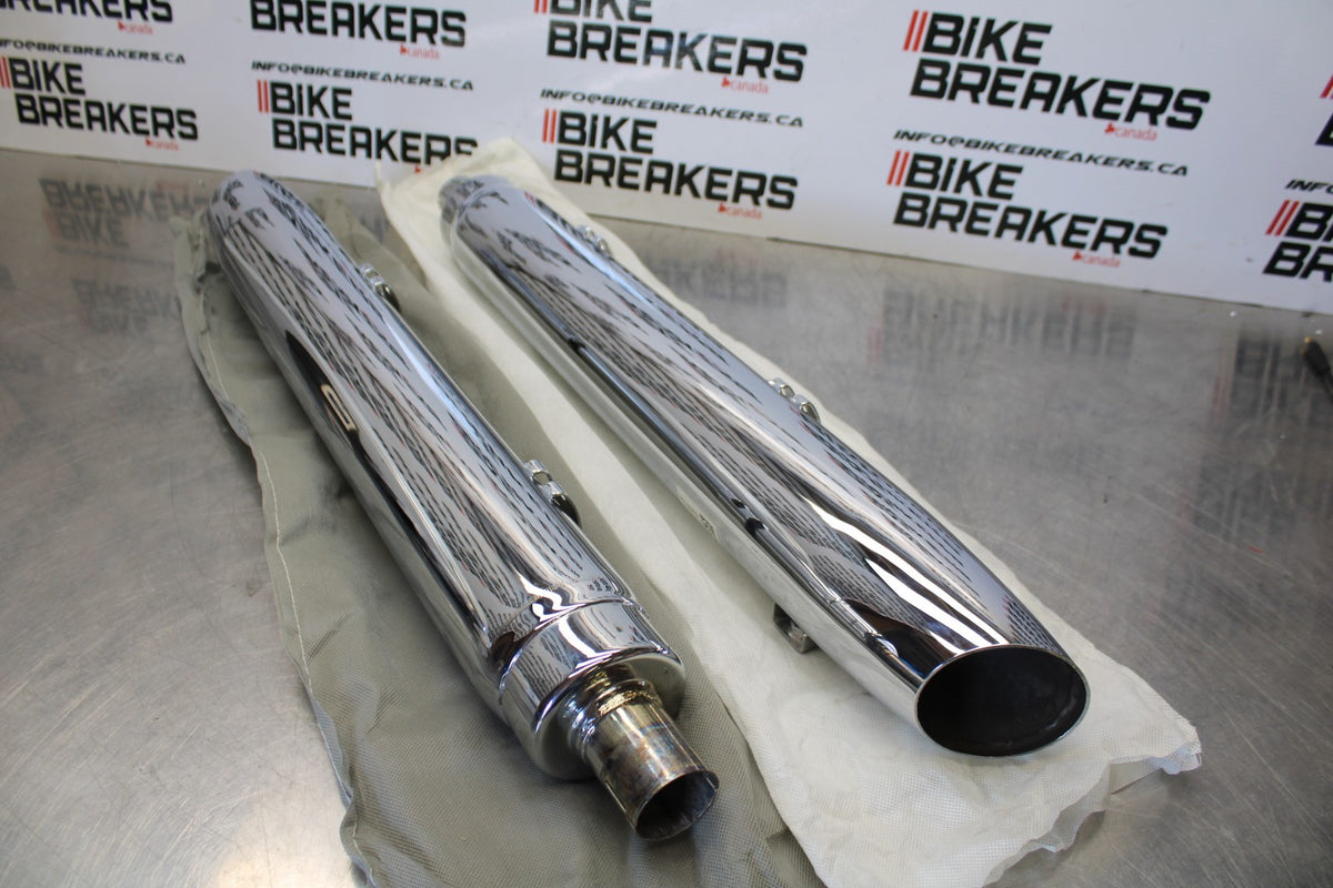 18 INDIAN ROADMASTER MUFFLER EXHAUST SILENCER PIPE SET PAIR BB191