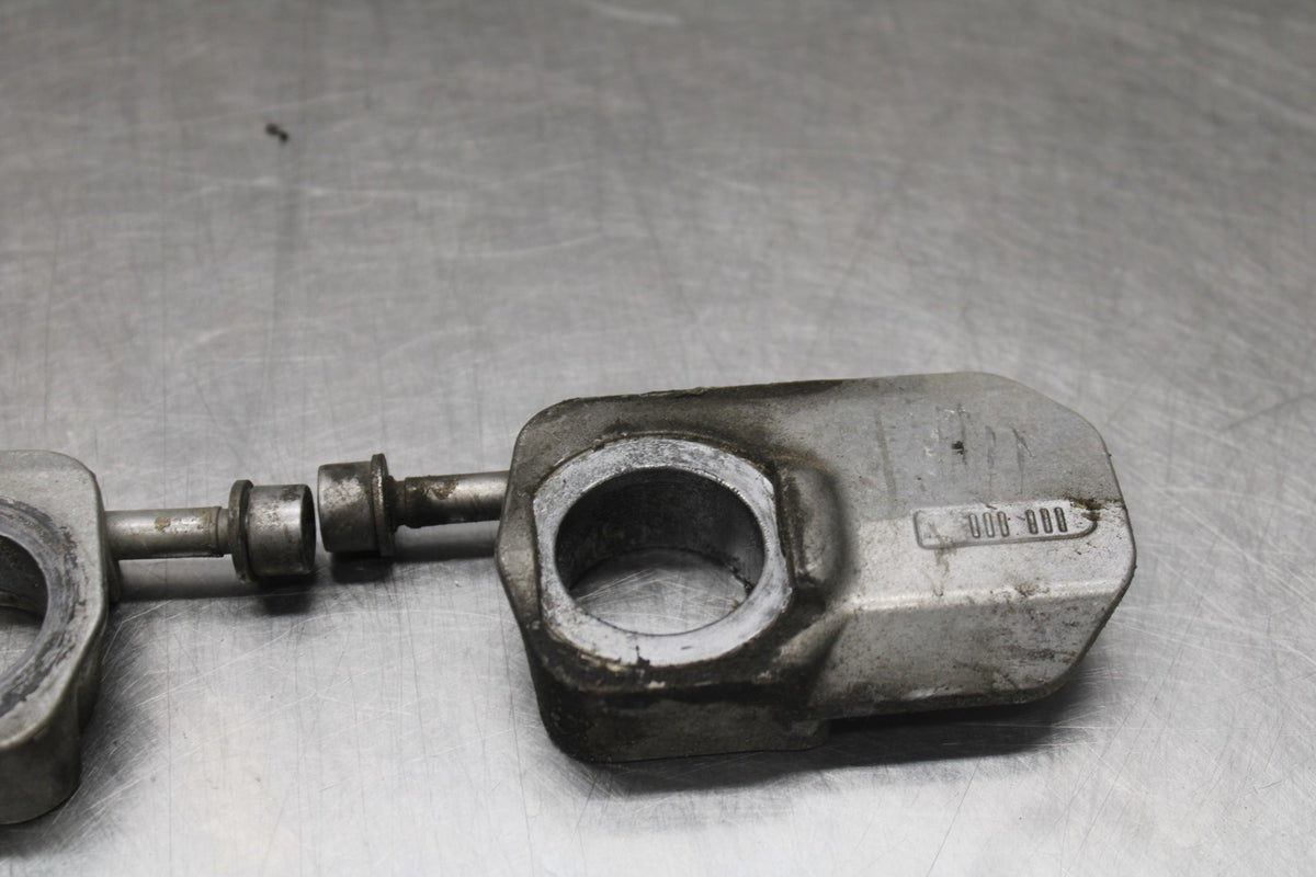 19 BMW F750GS SWINGARM CHAIN TENSIONER ADJUSTMENT BRACKETS  BB938