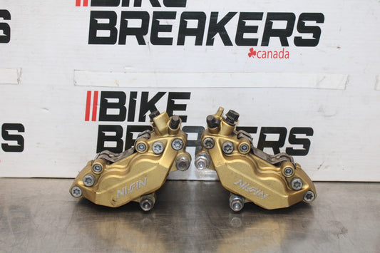 00-01 HONDA CBR929RR RIGHT LEFT FRONT BRAKE CALIPER SET PAIR CALIPERS BB925