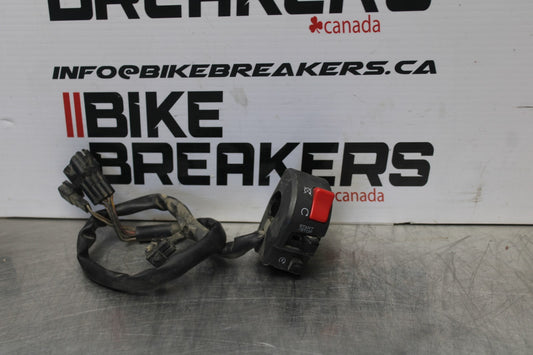 07-08 KAWASAKI NINJA ZX6R RIGHT CLIP ON HANDLE KILL OFF START SWITCH  BB203