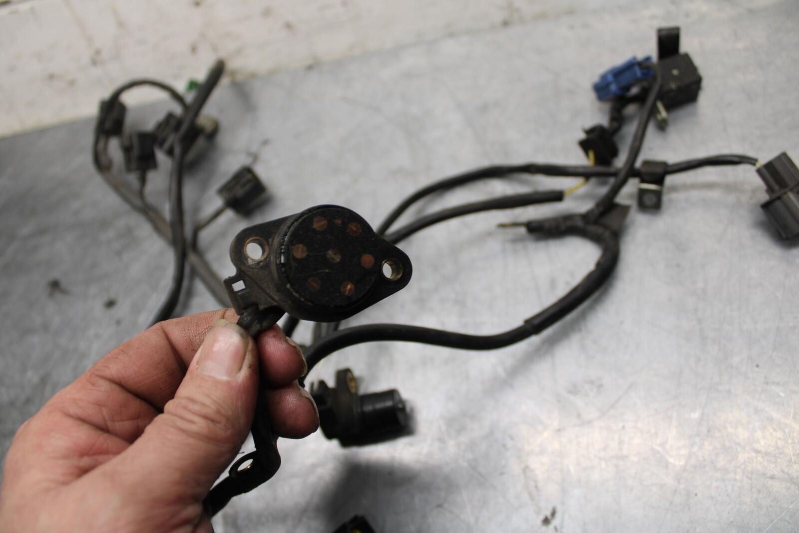 06-11 KAWASAKI  ZX-14R ENGINE MOTOR GEAR POSTION SENSOR HARNESS BB478