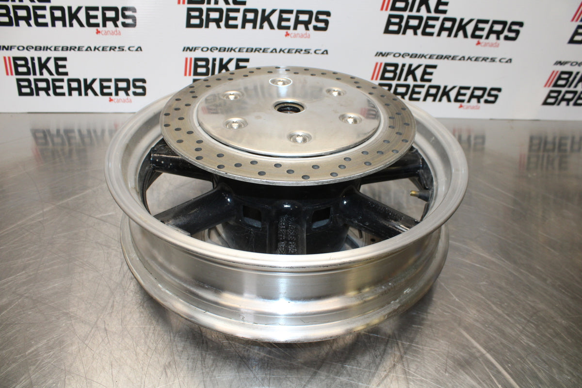 09 YAMAHA ROYAL STAR XVZ1300TF VENTURE FRONT WHEEL FRONT RIM & ROTORS BB151