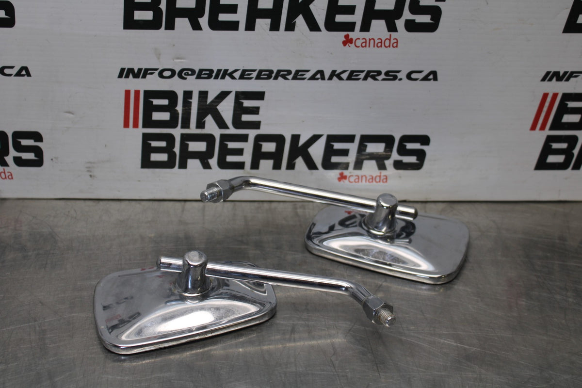 02 KAWASAKI VULCAN 800 VN800B CLASSIC REAR VIEW MIRROR SET PAIR MIRRORS BB862
