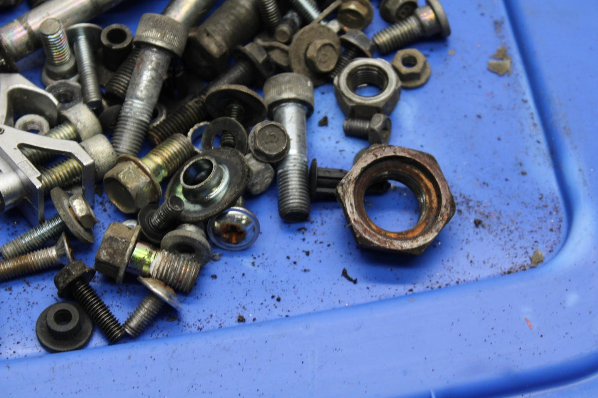 00-01 KAWASAKI ZZR600 ENGINE AND MISC.BOLTS HARDWARE MOTOR SCREWS BB568