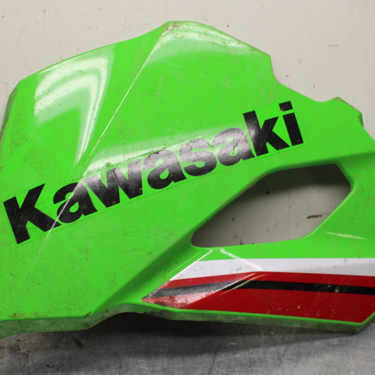23-24 KAWASAKI NINJA ZX4R LEFT MID UPPER SIDE FAIRING COWL PLASTIC BB638