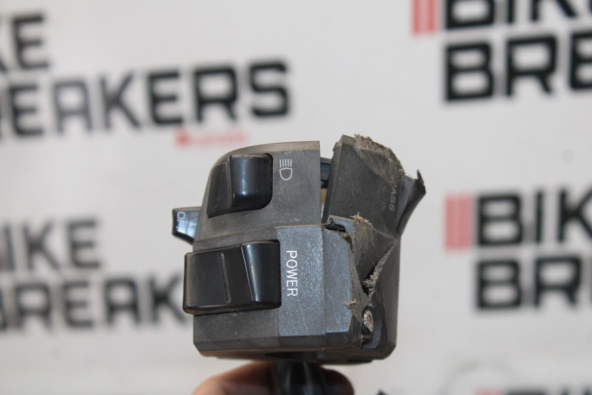 13-18 KAWASAKI NINJA ZX6R LEFT CLIP ON HANDLE HORN SIGNALS SWITCH SWITCHES BB908