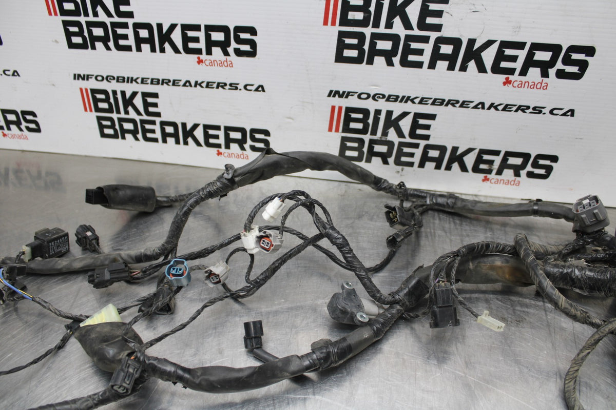 08 KAWASAKI NINJA 650 EX650 MAIN ENGINE WIRING HARNESS MOTOR WIRE LOOM BB797
