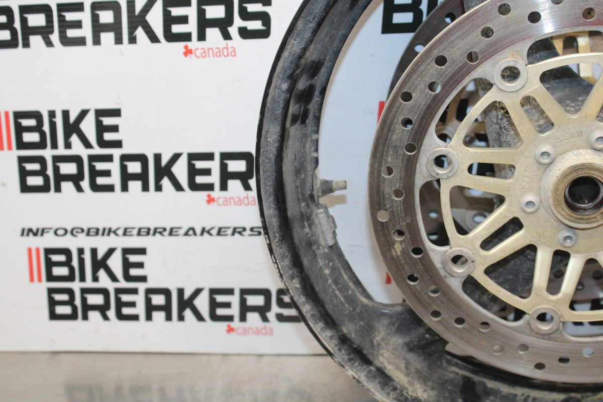 98-05 HONDA SUPER HAWK 1000 VTR1000F FRONT WHEEK FRONT RIM & ROTORS BB821