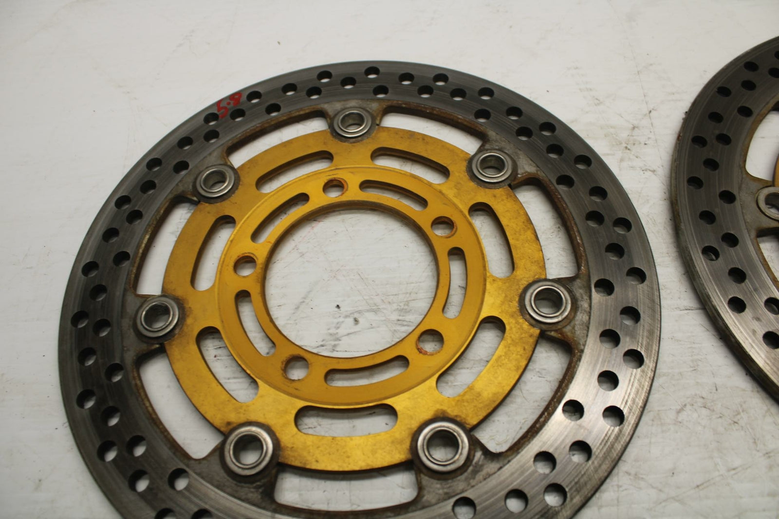 03 KAWASAKI NINJA ZX6RR ZX600K FRONT LEFT RIGHT BRAKE ROTORS DISCS BB264