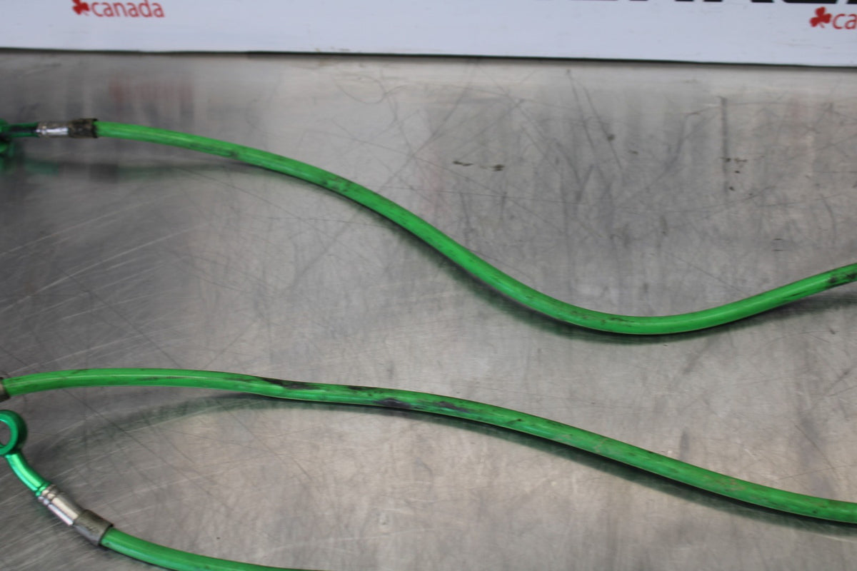 2007 Kawasaki Ninja ZX6R ZX600P AFTERMARKET FRONT REAR BRAKE HOSES LINES BB175