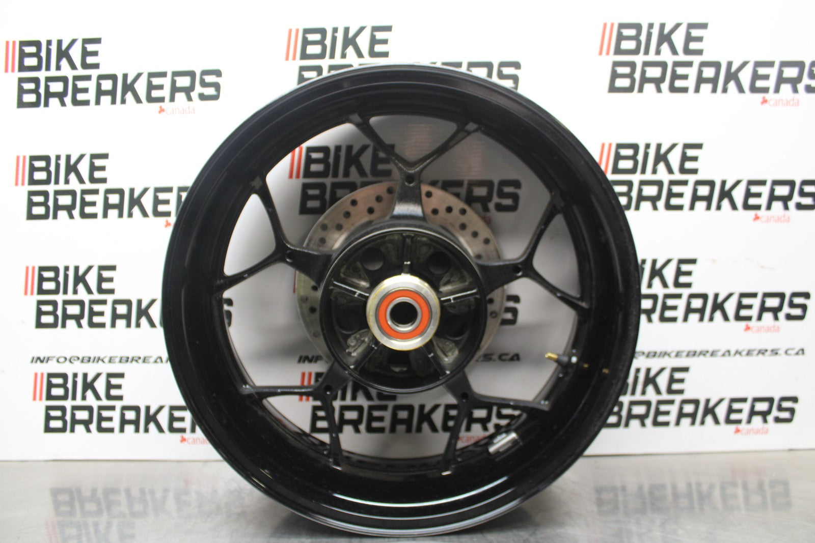 23-24 KAWASAKI NINJA ZX14R NEW TAKE OFF!! REAR WHEEL BACK RIM & ROTOR BB764