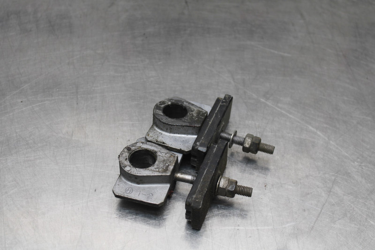 06 KAWASAKI Z750 SWINGARM CHAIN TENSIONER ADJUSTMENT BRACKETS  BB837