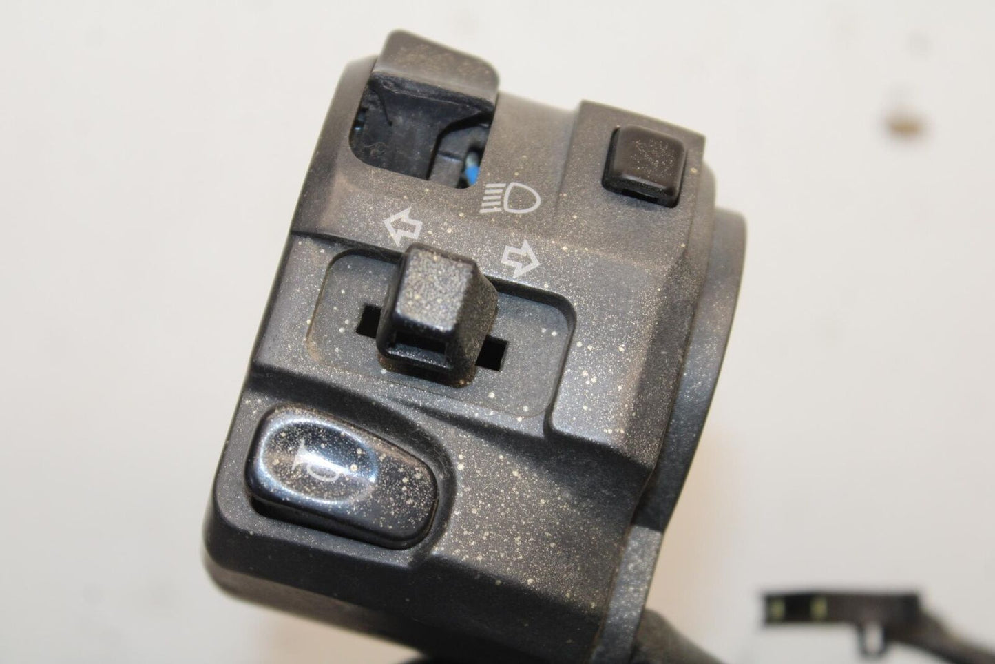 09-12 KAWASAKI NINJA ZX6R ZX600R LEFT CLIP ON HANDLE HORN SIGNALS SWITCH BB617