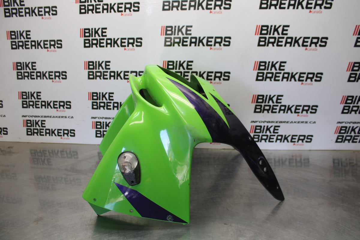 98 KAWASAKI NINJA ZX6 FRONT UPPER NOSE FAIRING COWL SHROUD BB870