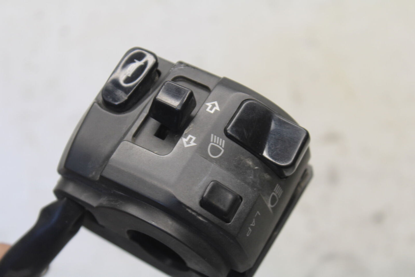 09-12 KAWASAKI NINJA ZX6R LEFT CLIP ON HANDLE HORN SIGNALS SWITCHES BB698