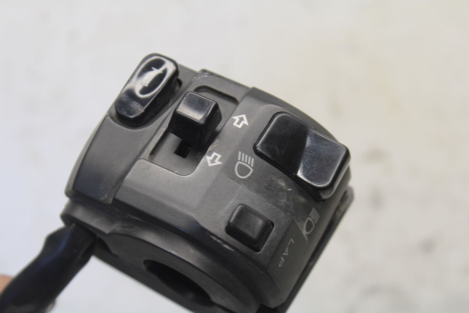 09-12 KAWASAKI NINJA ZX6R LEFT CLIP ON HANDLE HORN SIGNALS SWITCHES BB698