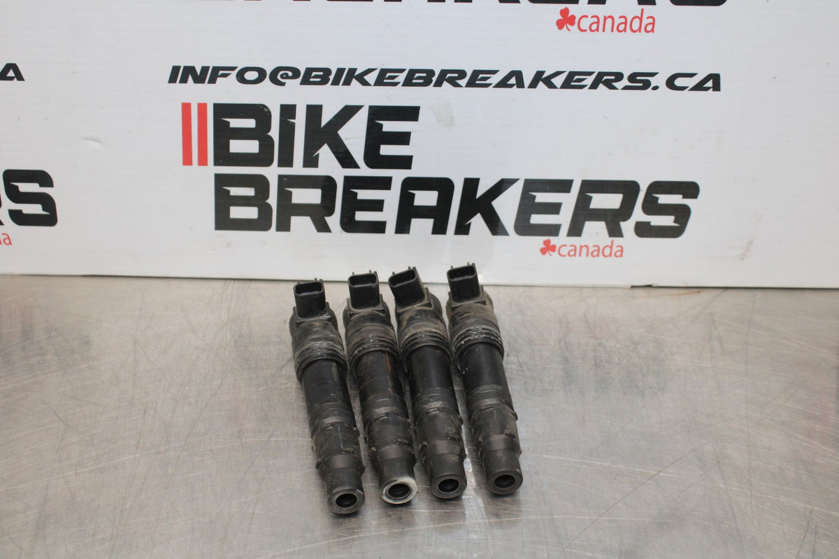 08 KAWASAKI NINJA ZX10R IGNITION COILS COIL SPARK PLUG CAPS BB201