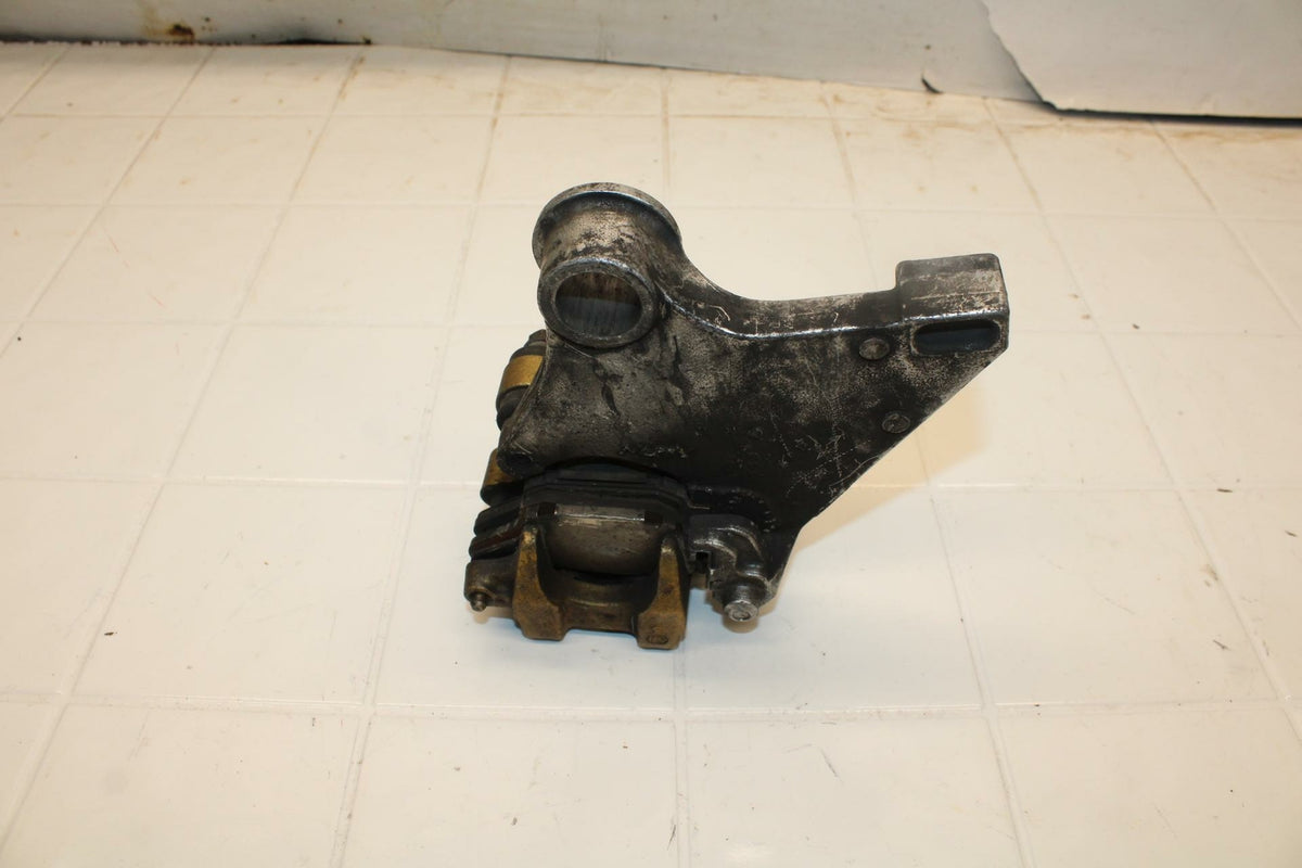 00-01 HONDA RVT1000R RC51 REAR BACK BRAKE CALIPER W MOUNT BRACKET BB03b