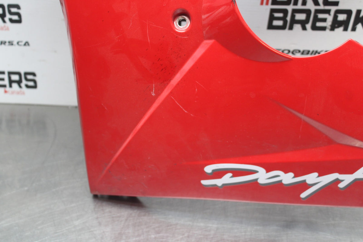 09-11 TRIUMPH DAYTONA 675 LEFT LOWER MID UPPER SIDE FAIRING COWL BB00