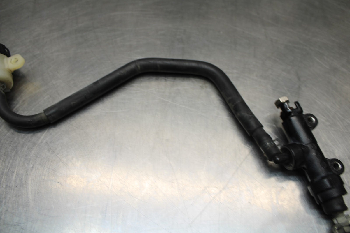 07-08 KAWASAKI NINJA ZX6R REAR BACK BRAKE MASTER CYLINDER W RESERVOIR BB855