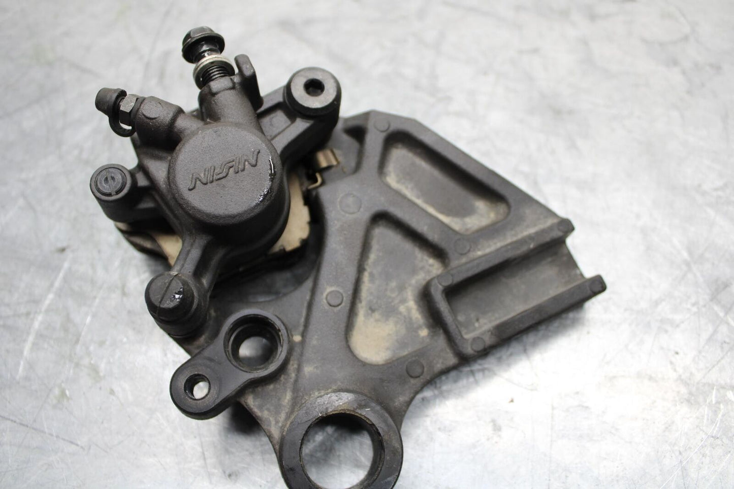 11-15 KAWASAKI ZX1000R REAR BACK BRAKE CALIPER W MOUNT BRACKET BB445