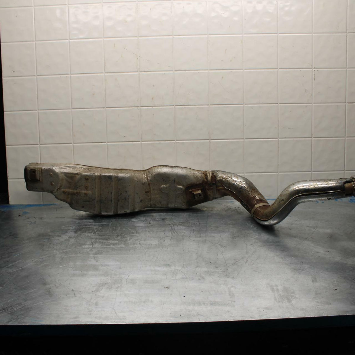 85 YAMAHA RZ500 EXHAUST PIPE MUFFLER SLIP ON CAN SILENCER BB27