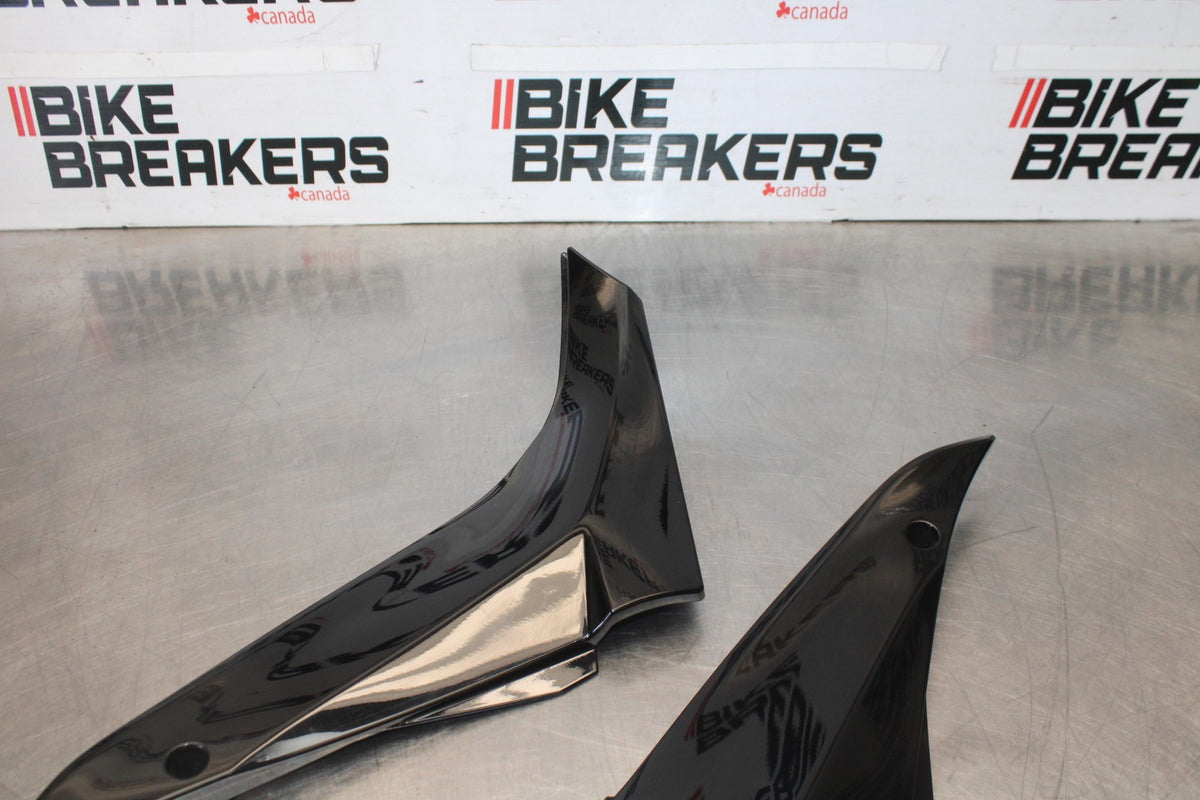 08 KAWASAKI NINJA ZX10R RIGHT LEFT FRONT SIDE SEAT PANELS COWLS FAIRINGS  BB902
