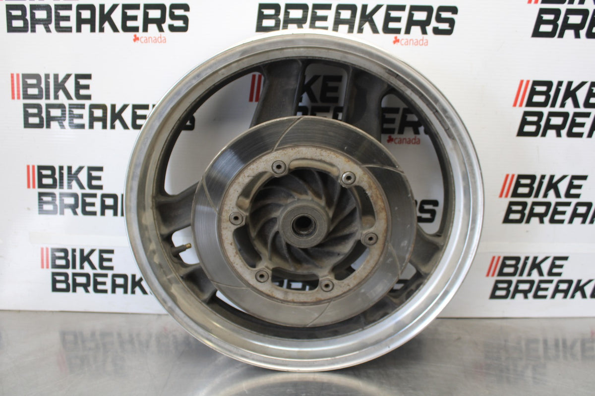 84 HONDA INTERCEPTOR 1000 VF1000F REAR WHEEL BACK RIM & ROTOR BB878