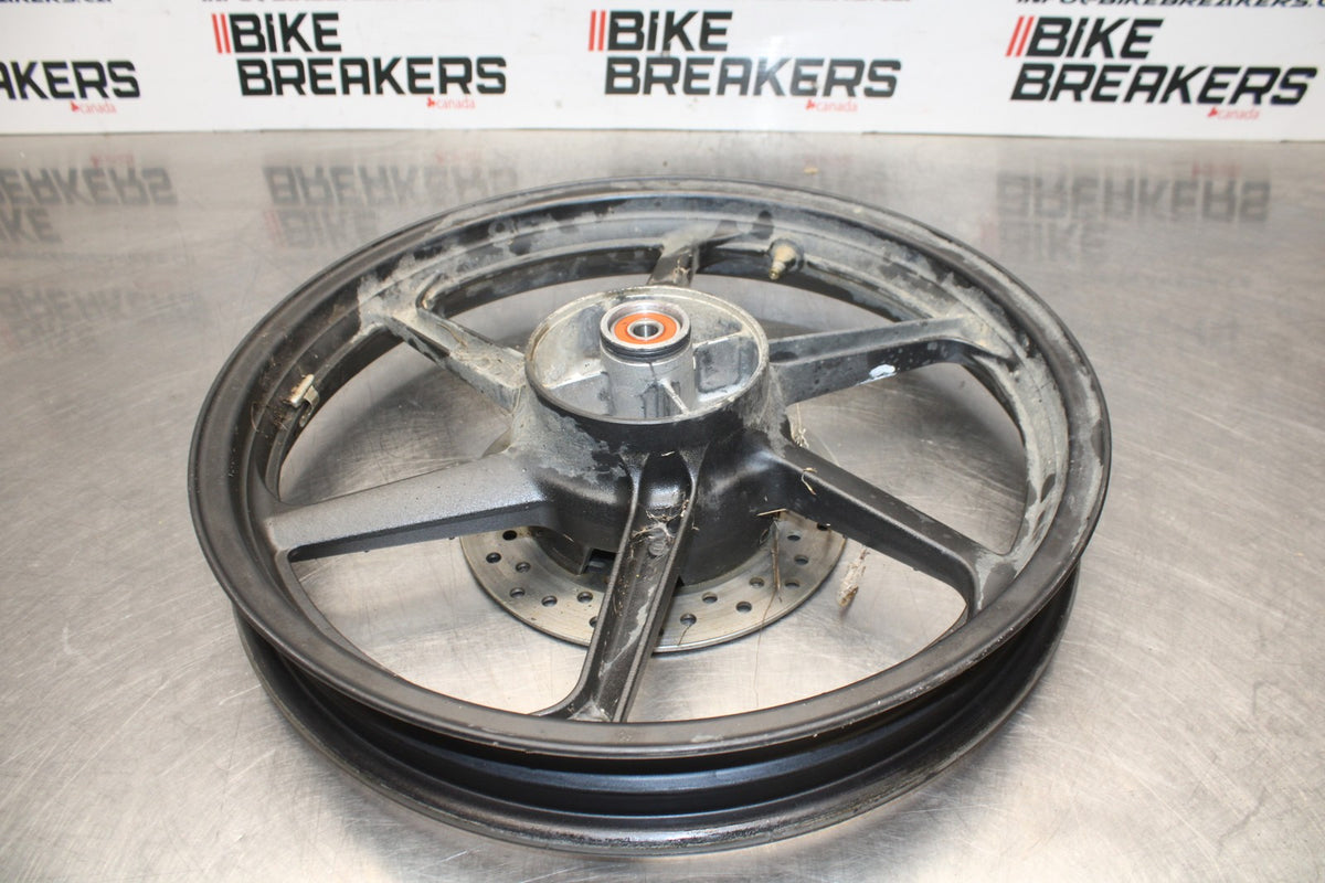 08 HONDA CBR125R REAR WHEEL BACK RIM & ROTOR BB804