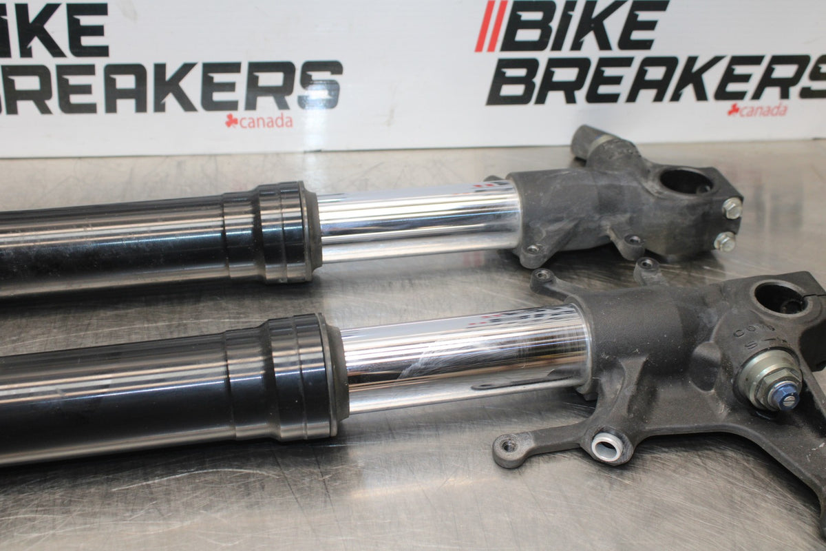 08-10 SUZUKI GSXR 600 FRONT FORKS SHOCK SUSPENSION SET PAIR BB202