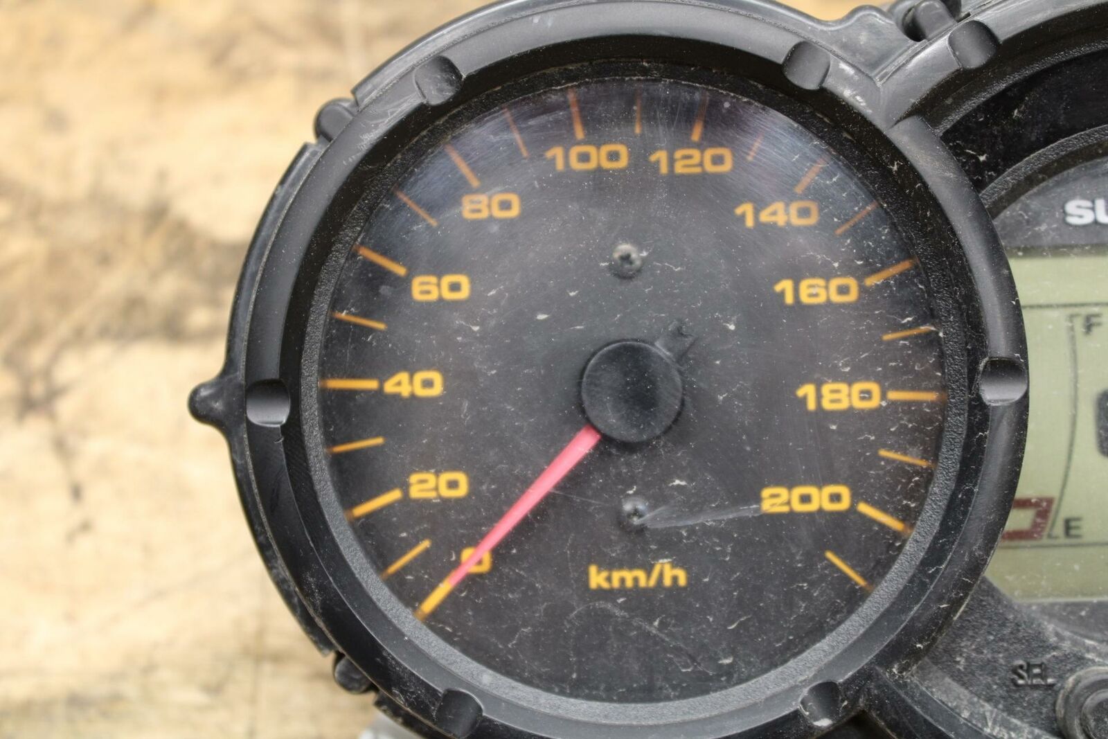 07-11 SUZUKI VSTROM 650 SPEEDO TACH GAUGES DISPLAY CLUSTER SPEEDOMETER BB340