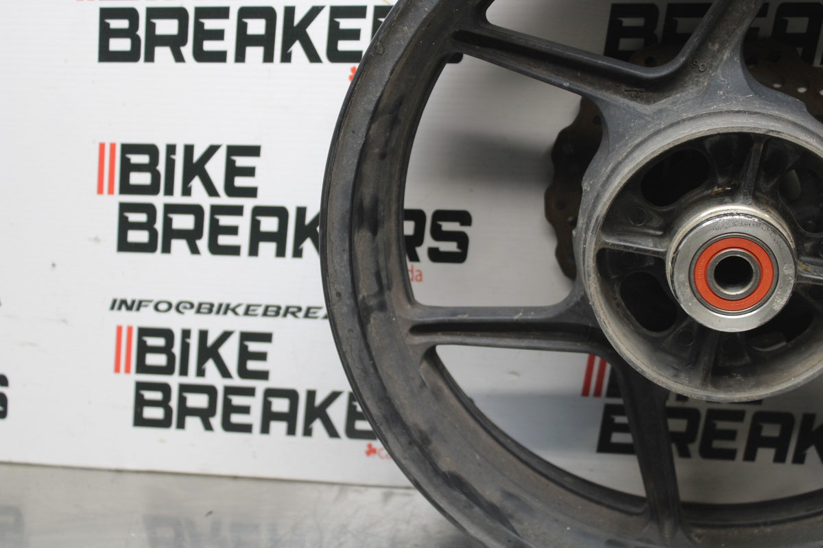 07 KAWASAKI NINJA 650 EX650 REAR WHEEL BACK RIM & ROTOR BB844