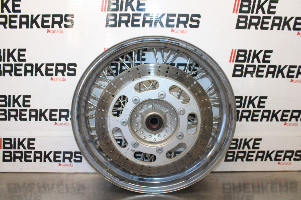 97 KAWASAKI VULCAN 1500 VN1500D CLASSIC FRONT WHEEL FRONT RIM & ROTOR BB936
