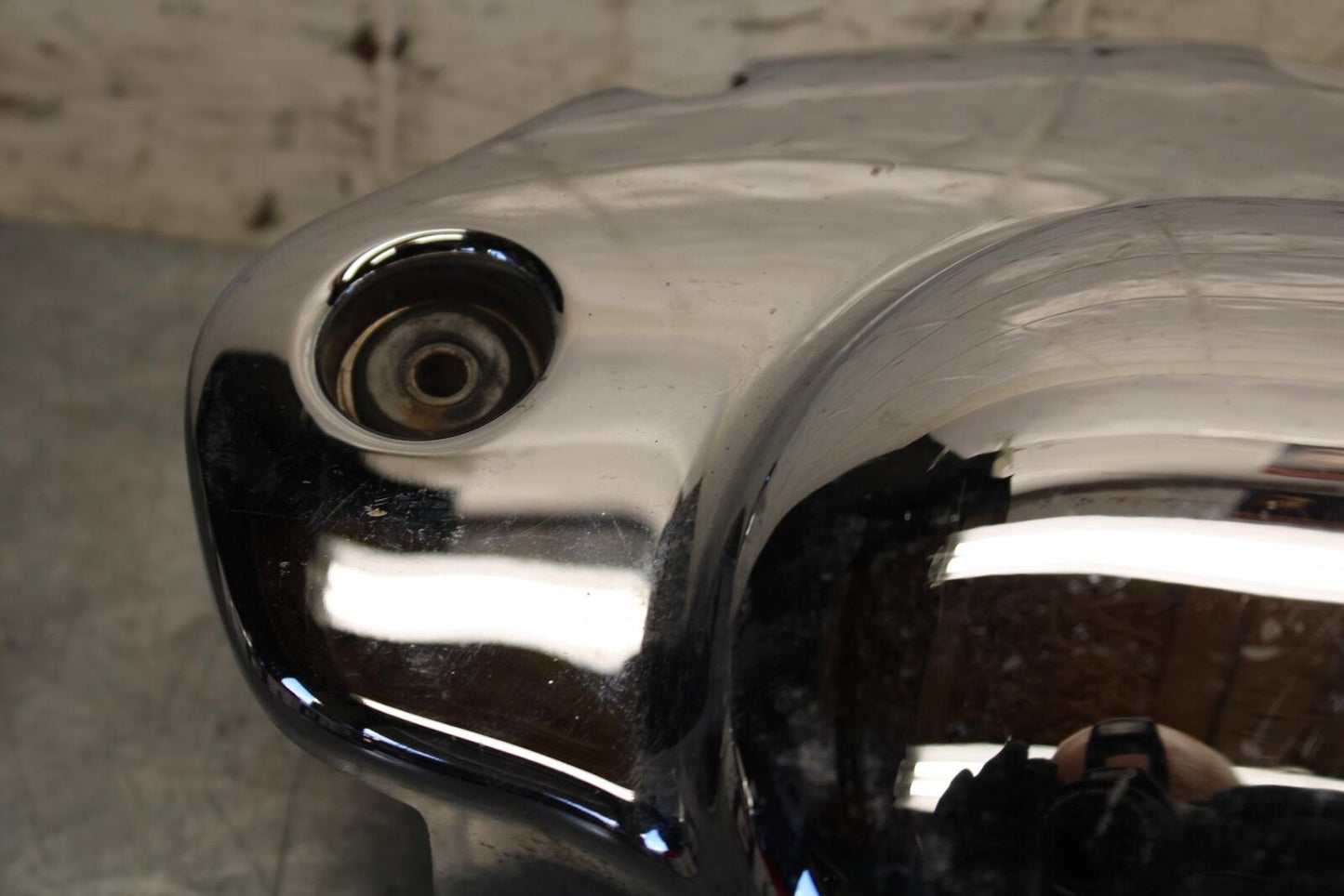 07-08 YAMAHA V STAR 1100 CHROME ENGINE MOTOR TIMING CHAIN COVER BB71