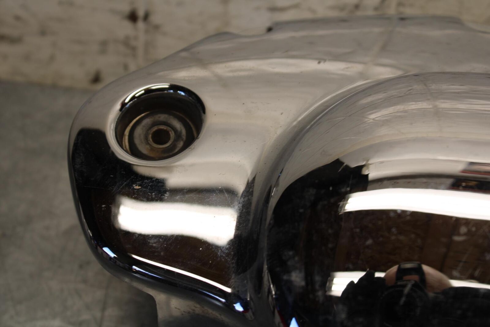 07-08 YAMAHA V STAR 1100 CHROME ENGINE MOTOR TIMING CHAIN COVER BB71