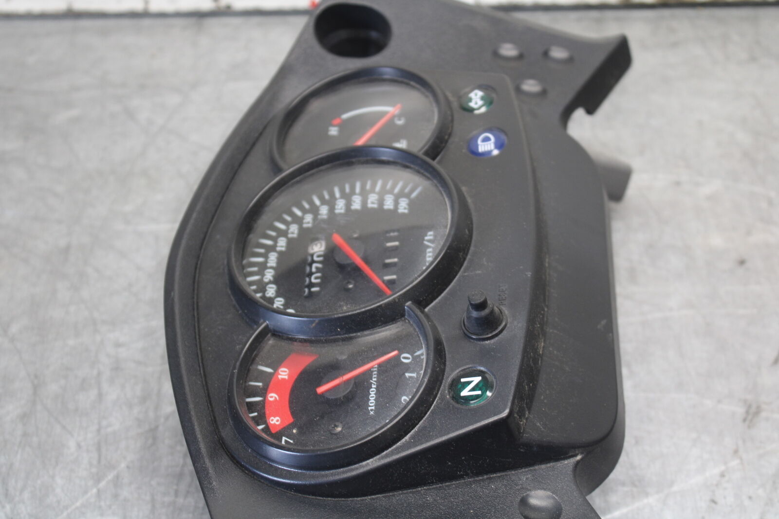 08-18 KAWASAKI KLR650 SPEEDO TACH GAUGE CLUSTER SPEEDOMETER TACHOMETER  BB707